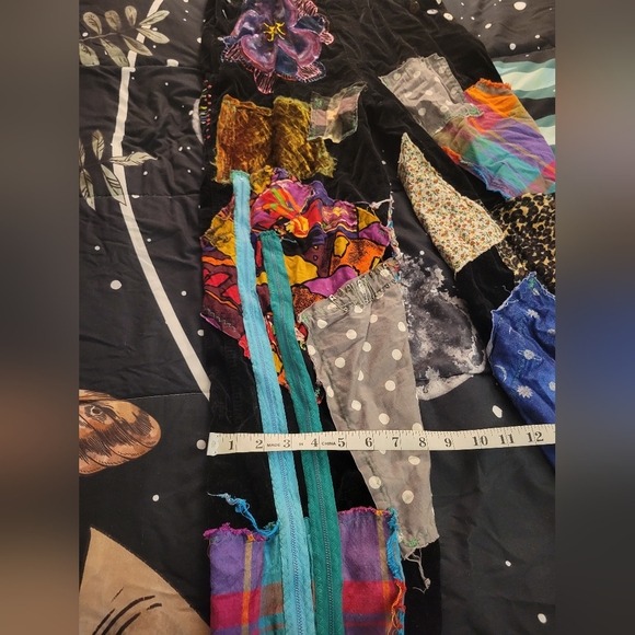 Patchwork Gypsy Overalls - Handmade - One of a Kind - Picture 10 of 13